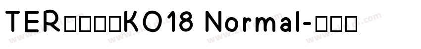 TER第三罗马KO18 Normal字体转换